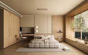 Modern bedroom 3D model