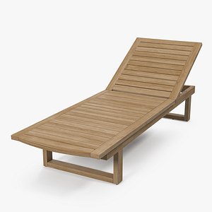 Sun Lounger Brown
