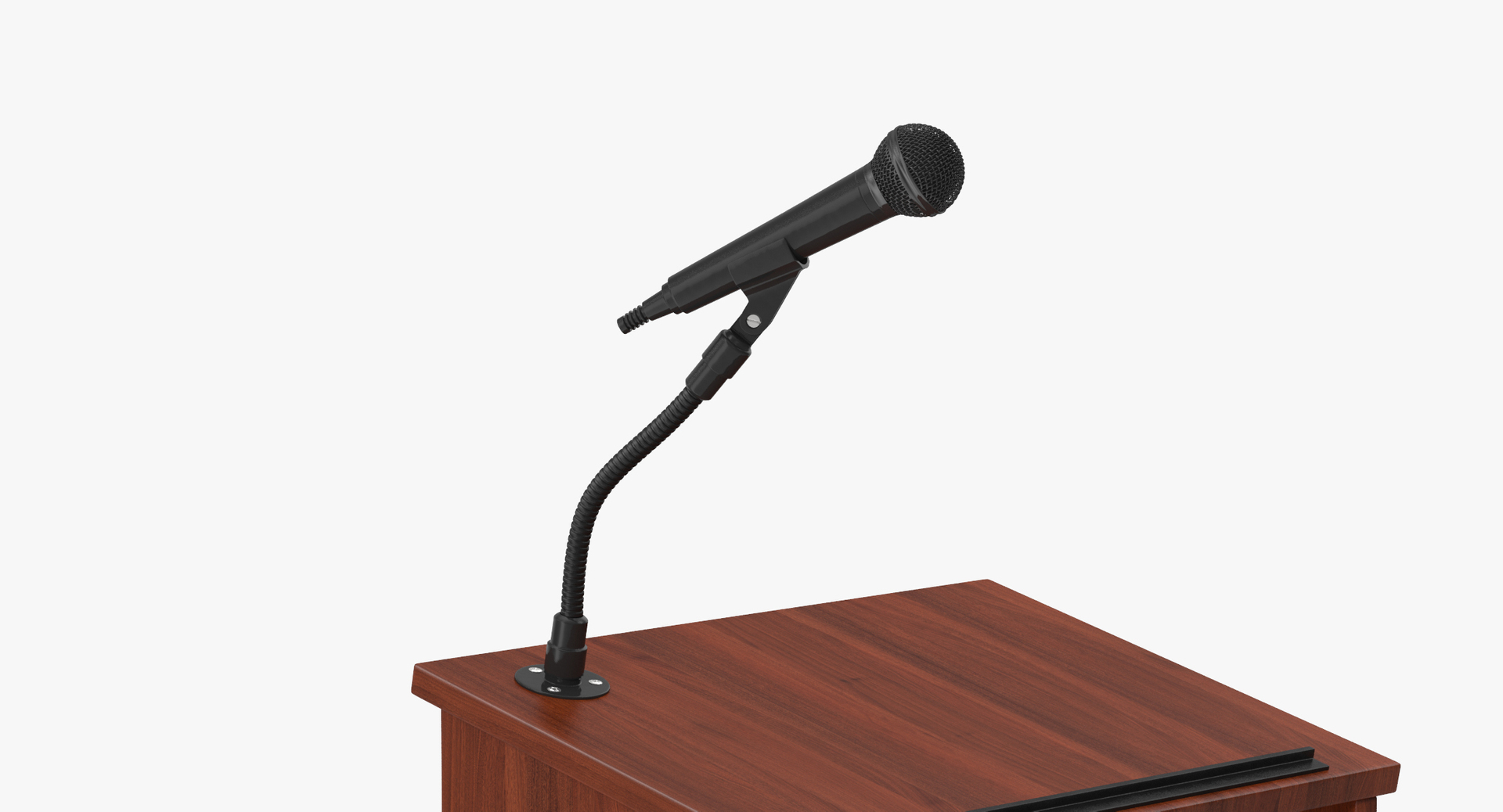 3d podium microphone
