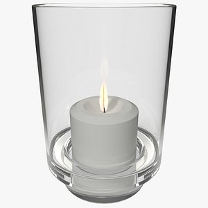 3d mainstays glass candle holder model