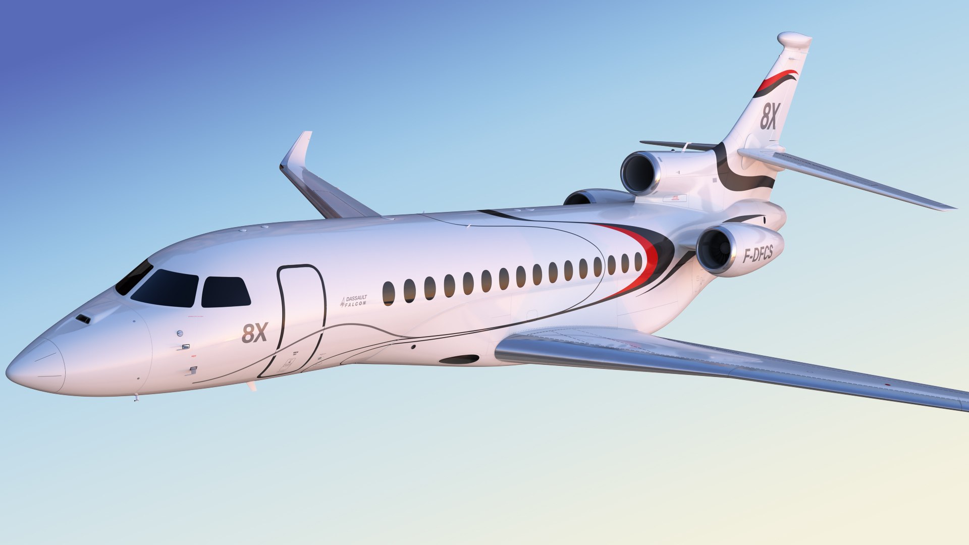 Dassault Falcon 8X Business Jet 3D - TurboSquid 2431540