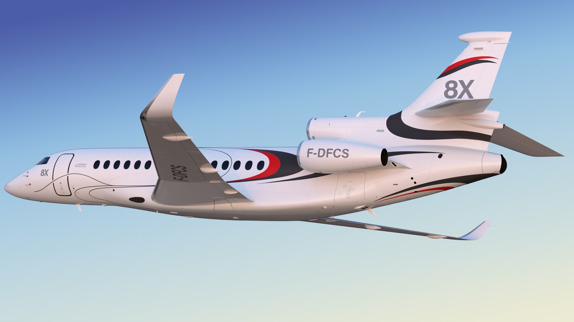Dassault Falcon 8X Business Jet 3D - TurboSquid 2431540