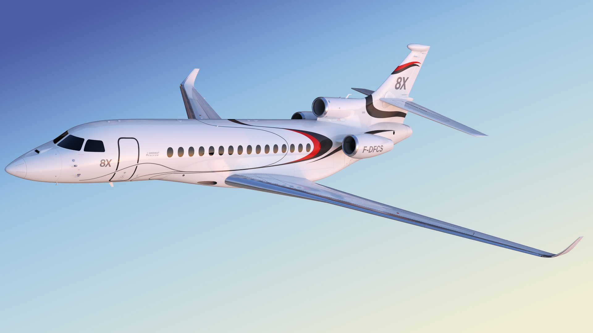 Dassault Falcon 8X Business Jet 3D - TurboSquid 2431540