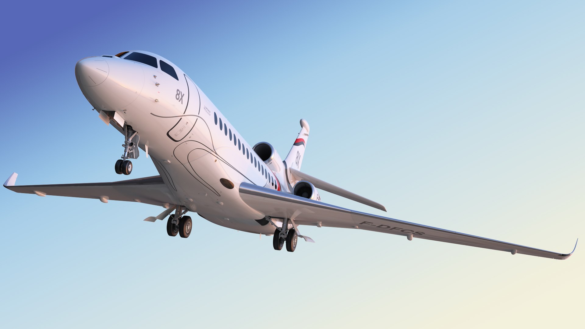 Dassault Falcon 8X Business Jet 3D - TurboSquid 2431540