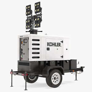 3D kohler mobile generator lighting model