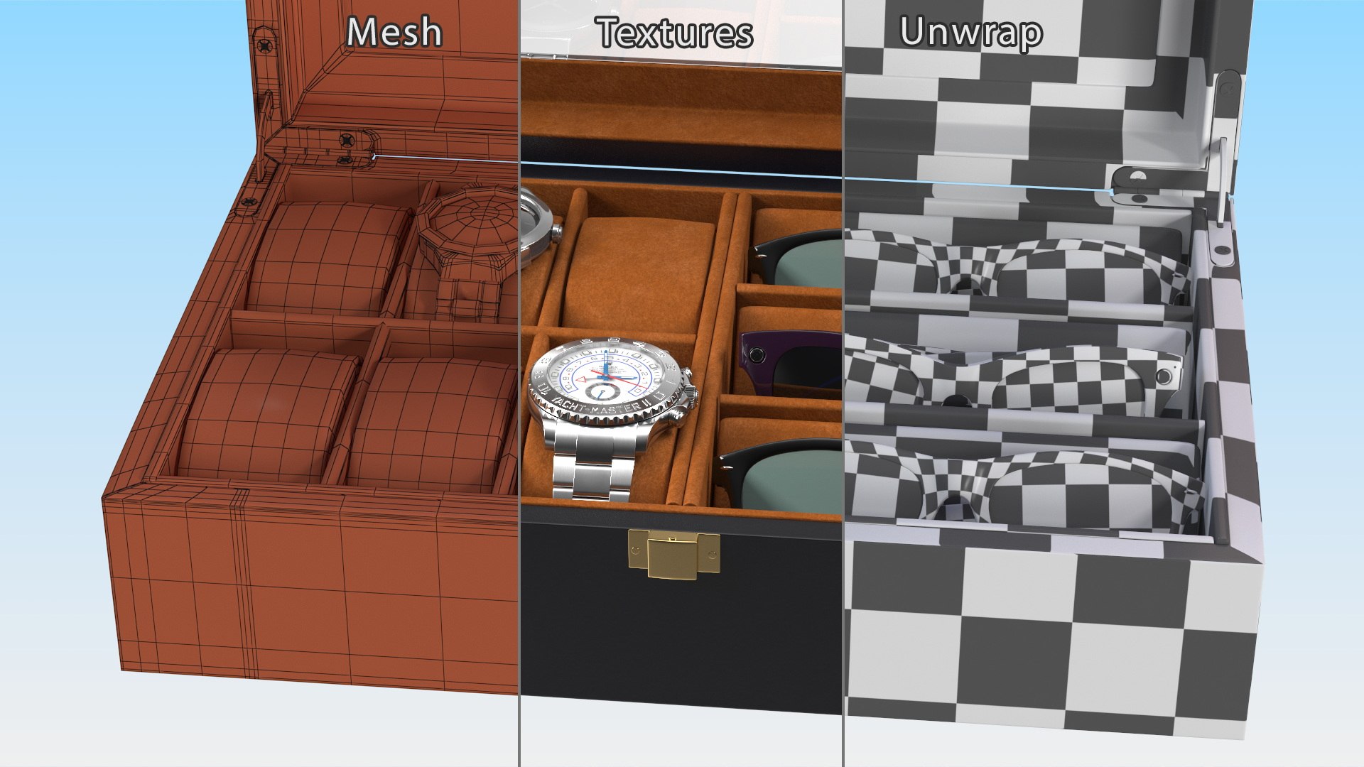 Organizer with Watches and Glasses 3D model https://p.turbosquid.com/ts-thumb/uI/GM3LYV/iw/organizerwithwatchesandglassesc4dmodel023/jpg/1675819177/1920x1080/fit_q87/0ef9088478292a7f8ccd008cb66b805c378441bb/organizerwithwatchesandglassesc4dmodel023.jpg