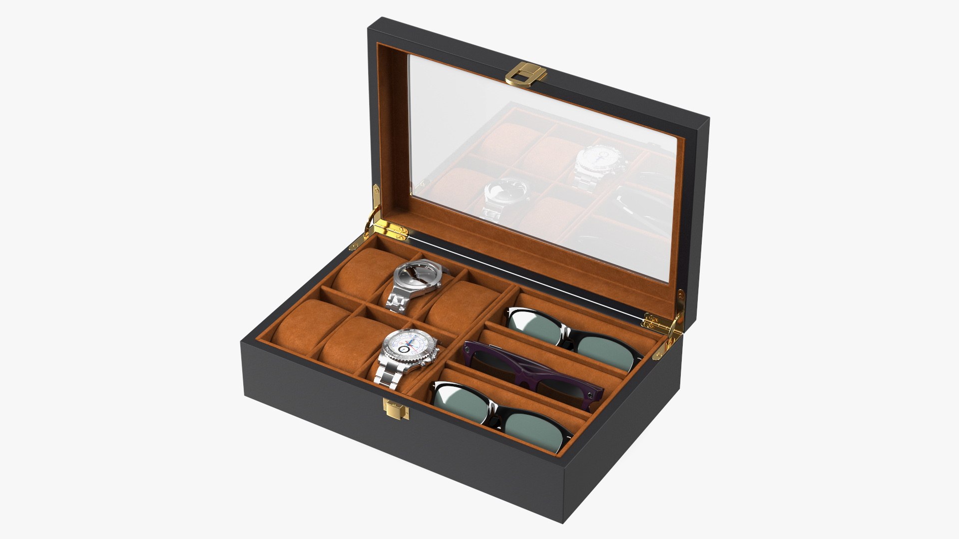 Organizer with Watches and Glasses 3D model TurboSquid 2025076