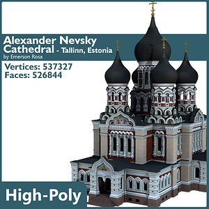 cathedral alexander nevsky 3d model