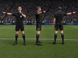 Soccer Referee - Rigged 3D model