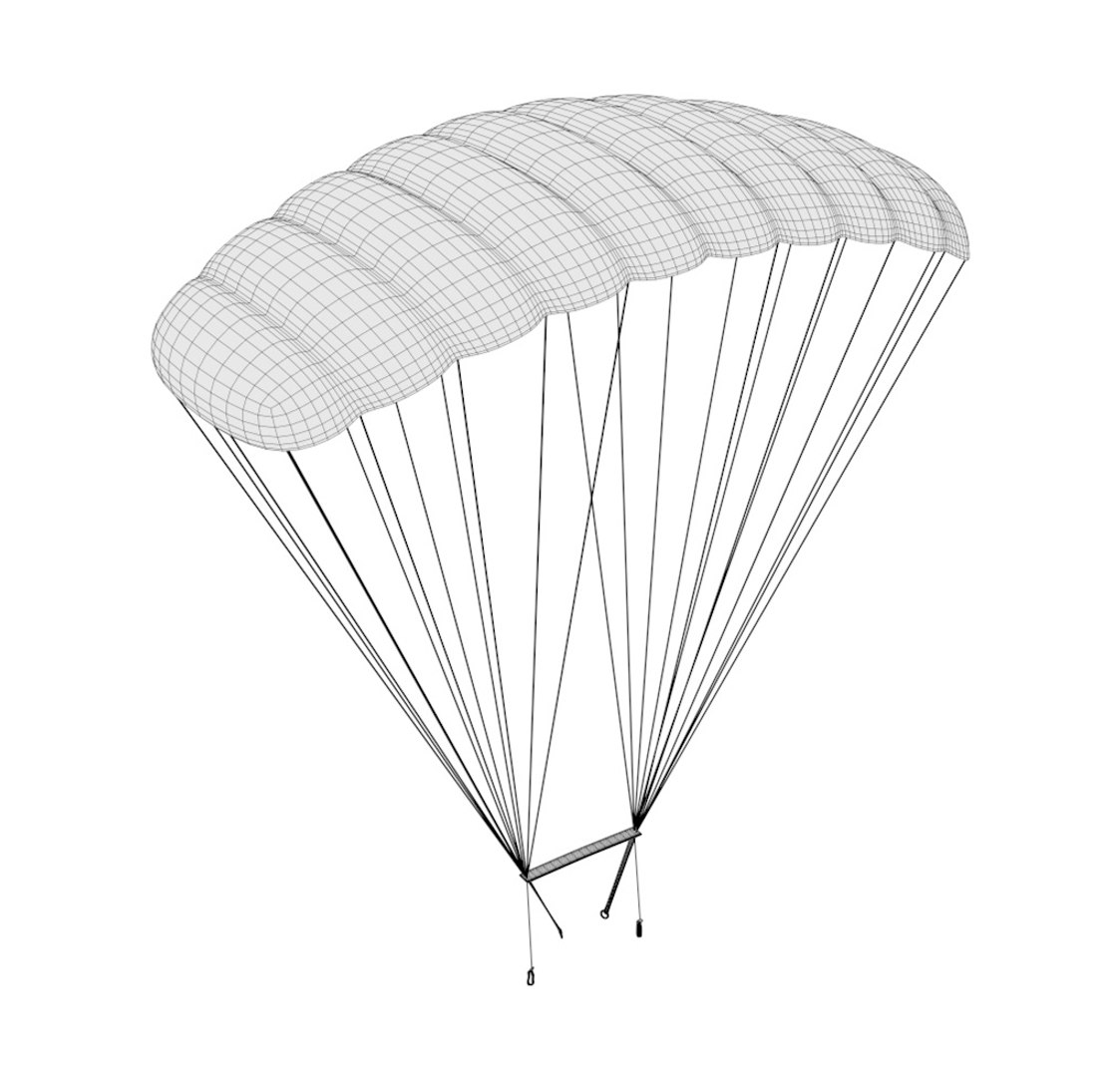 Parachute Chute Chu 3D Model - TurboSquid 1212345