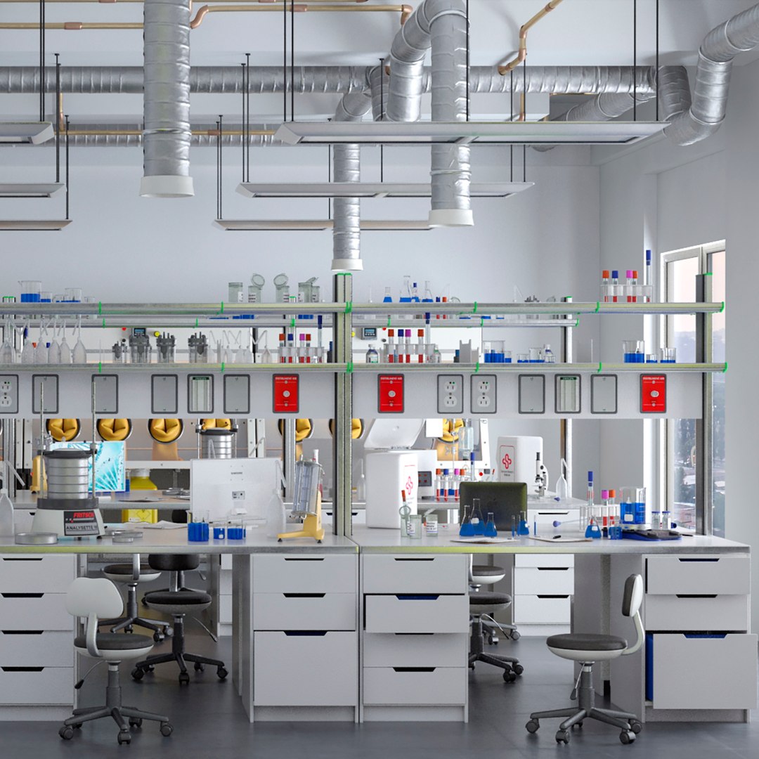 Scientific Laboratory Lab 3D Model TurboSquid 1566850