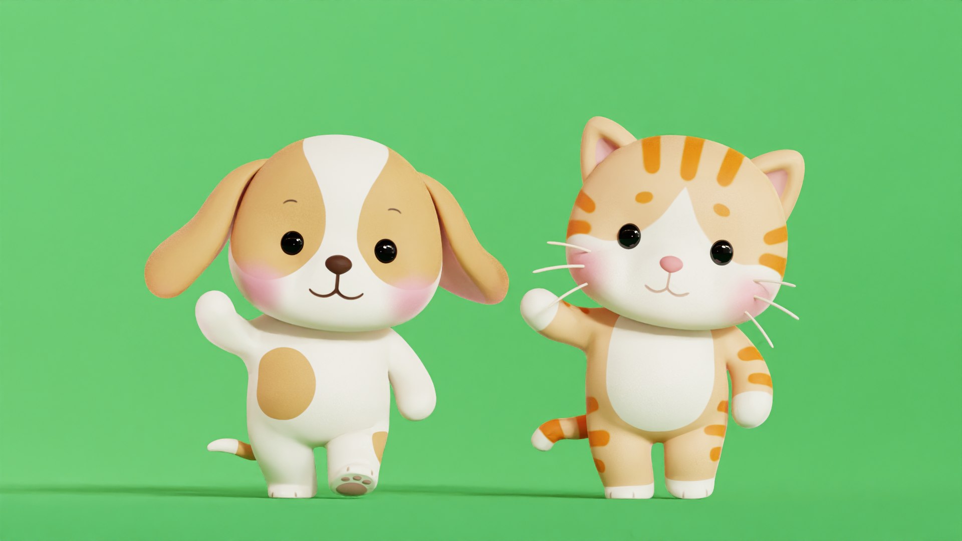 3D Dog and Orange Cat Cartoon Rigged Animated Characters Pack Low-poly 3D model https://p.turbosquid.com/ts-thumb/uI/MJ7CrZ/7w/chibi_cat_orange_dog_animated/png/1763989500/1920x1080/fit_q87/7e8fab088f9b0aa7d061755e9a5d4f6cb05866e9/chibi_cat_orange_dog_animated.jpg