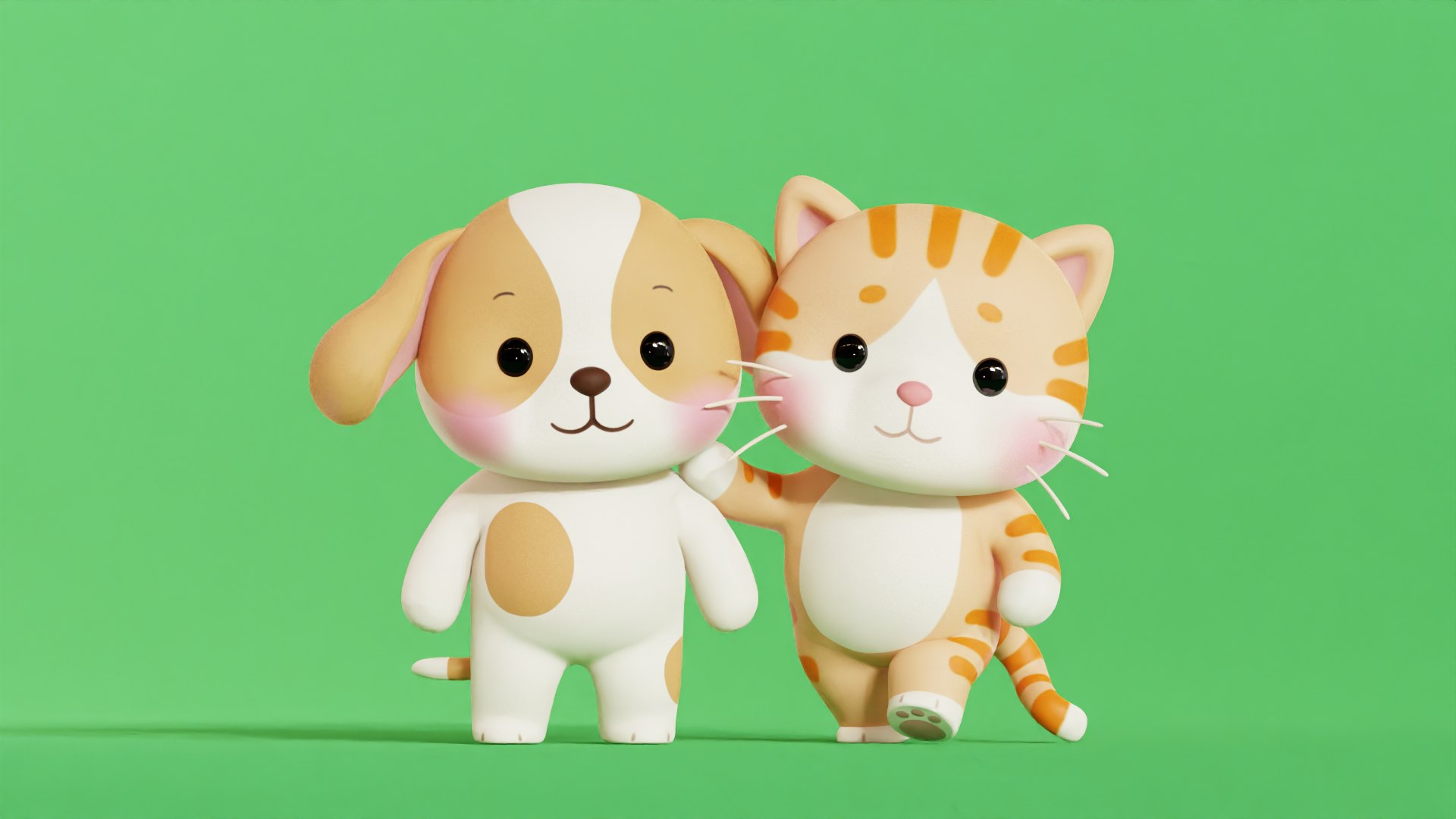 3D Dog and Orange Cat Cartoon Rigged Animated Characters Pack Low-poly 3D model https://p.turbosquid.com/ts-thumb/uI/MJ7CrZ/NV/chibi_cat_orange_dog_animated1/png/1763989498/1920x1080/fit_q87/8b772b403c50a2532f4c452867753e5631efec72/chibi_cat_orange_dog_animated1.jpg