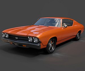 Chevrolet Chevelle SS  High-Poly Muscle Car 3D model
