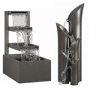 3D Fountain 04 model