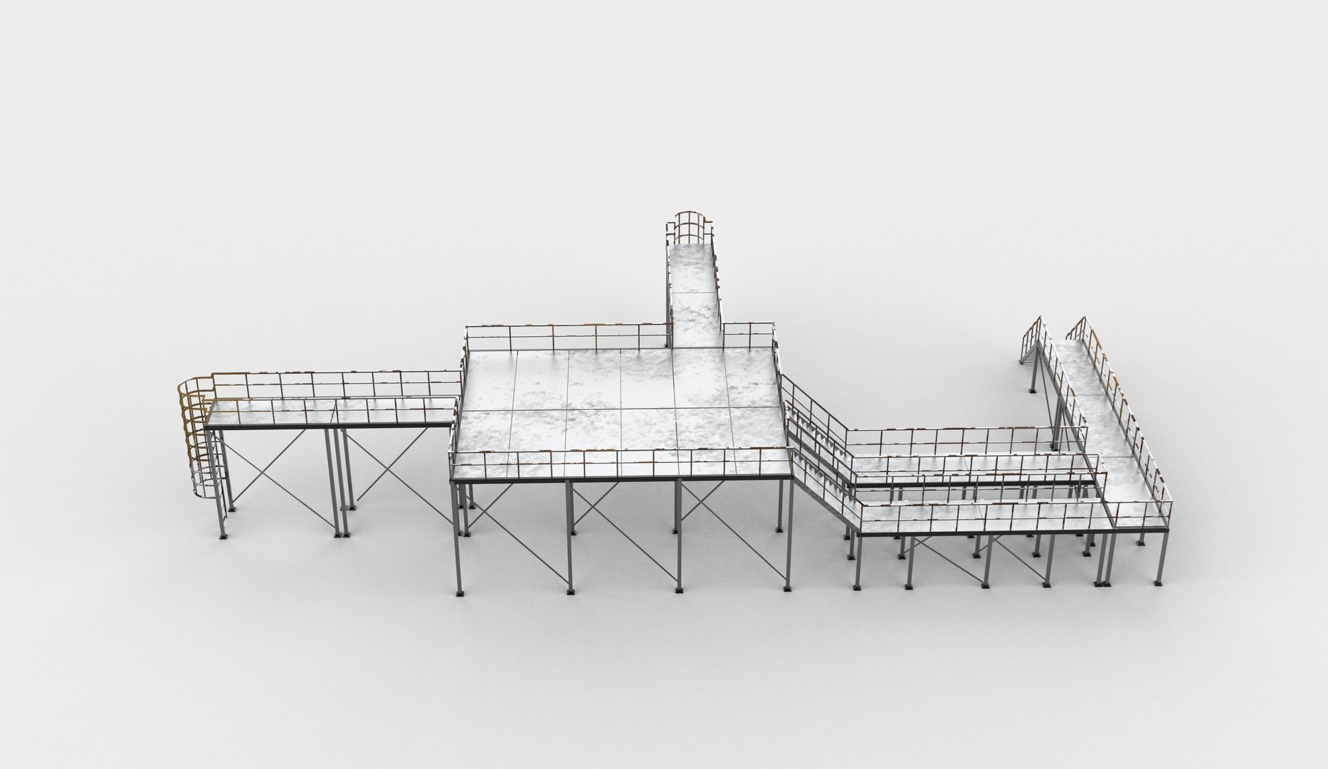 Modular Industrial Platform 3D Model 3D Model - TurboSquid 2529167