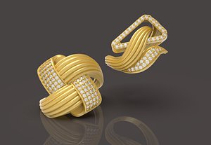 Unique Ring - 0027 3D model
