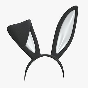 3D headband bunny ears model