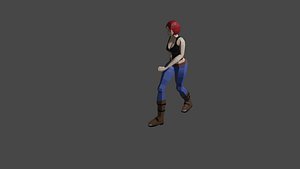 3D girl dance animation