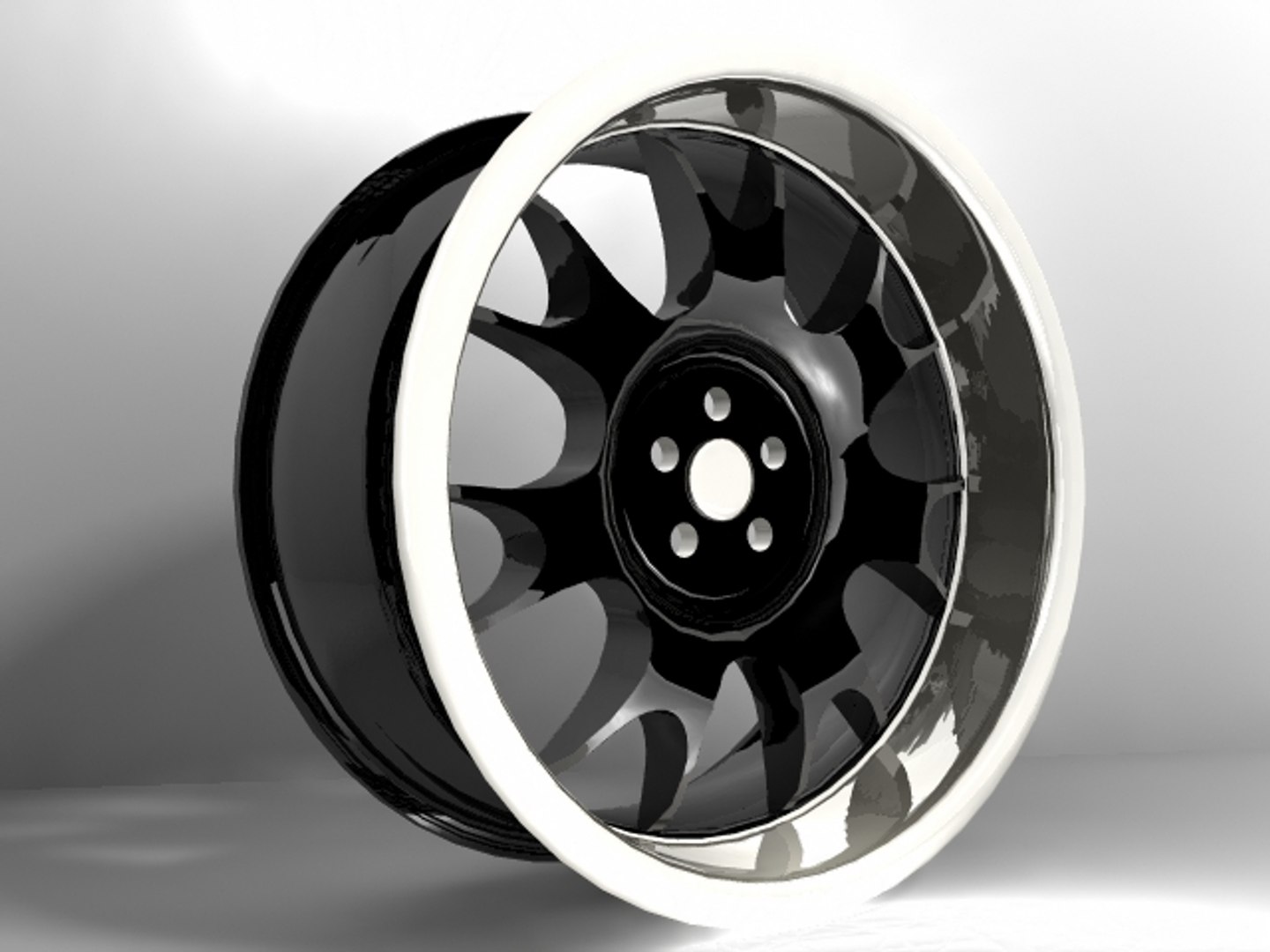 Chrome Racing Rims Obj