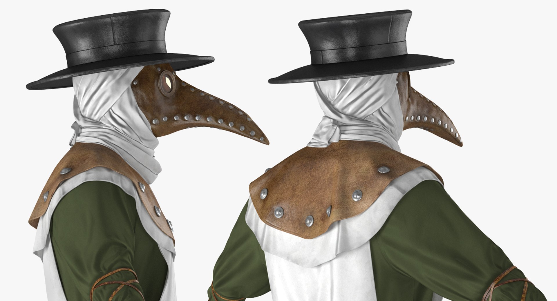 3D plague doctor model - TurboSquid 1173965