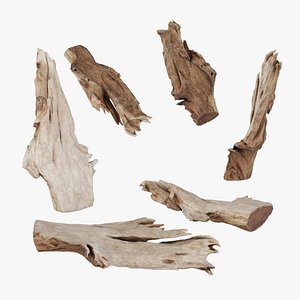 3D PSWooden004 scanned Wood chips