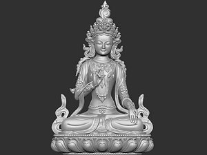 Tibetan buddha 3 3D model