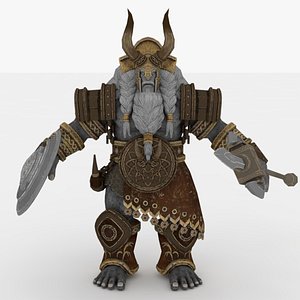 Giant Monster Rigged and Animated 3D model