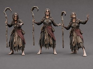 Witch - Rigged 3D model