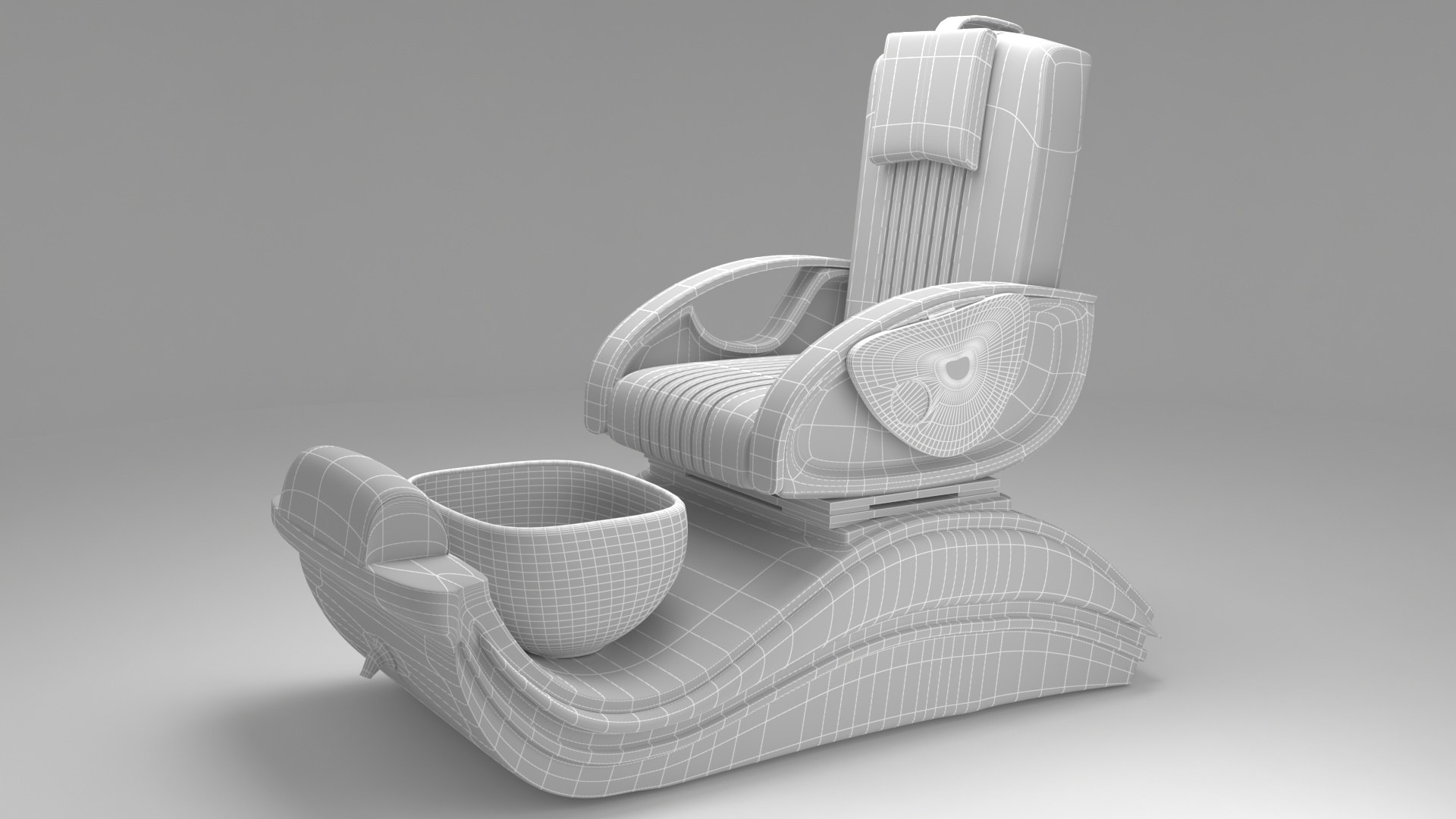 3D Electric Pedicure Chair Model TurboSquid 1671757