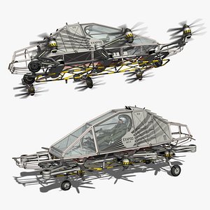 3D model Multipurpose flying plataform