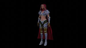 wizard girl 3D model