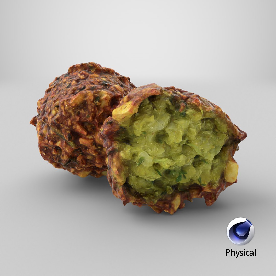 3D Falafel Ball with Half model https://p.turbosquid.com/ts-thumb/uJ/5pvP9j/yK/stemcell_cinema_4d_physical_render/png/1751560768/1920x1080/fit_q87/84a982c0637f80cbfe75dc203062da3f8eef2389/stemcell_cinema_4d_physical_render.jpg