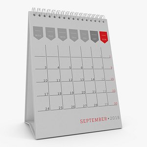3D desk calendar