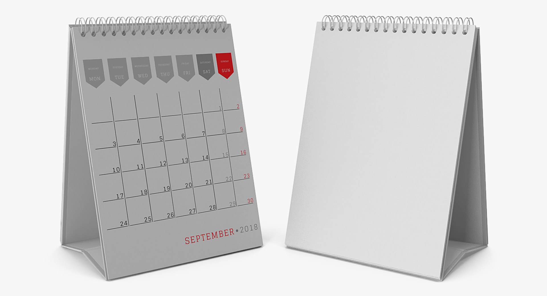 3D Desk Calendar - TurboSquid 1303624