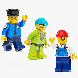 LEGO Minifigures Rigged for Cinema 4D Collection 2