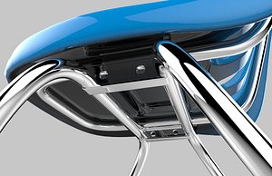 modelled blue chair 3d max