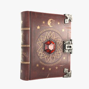 Low poly Whicher old book
