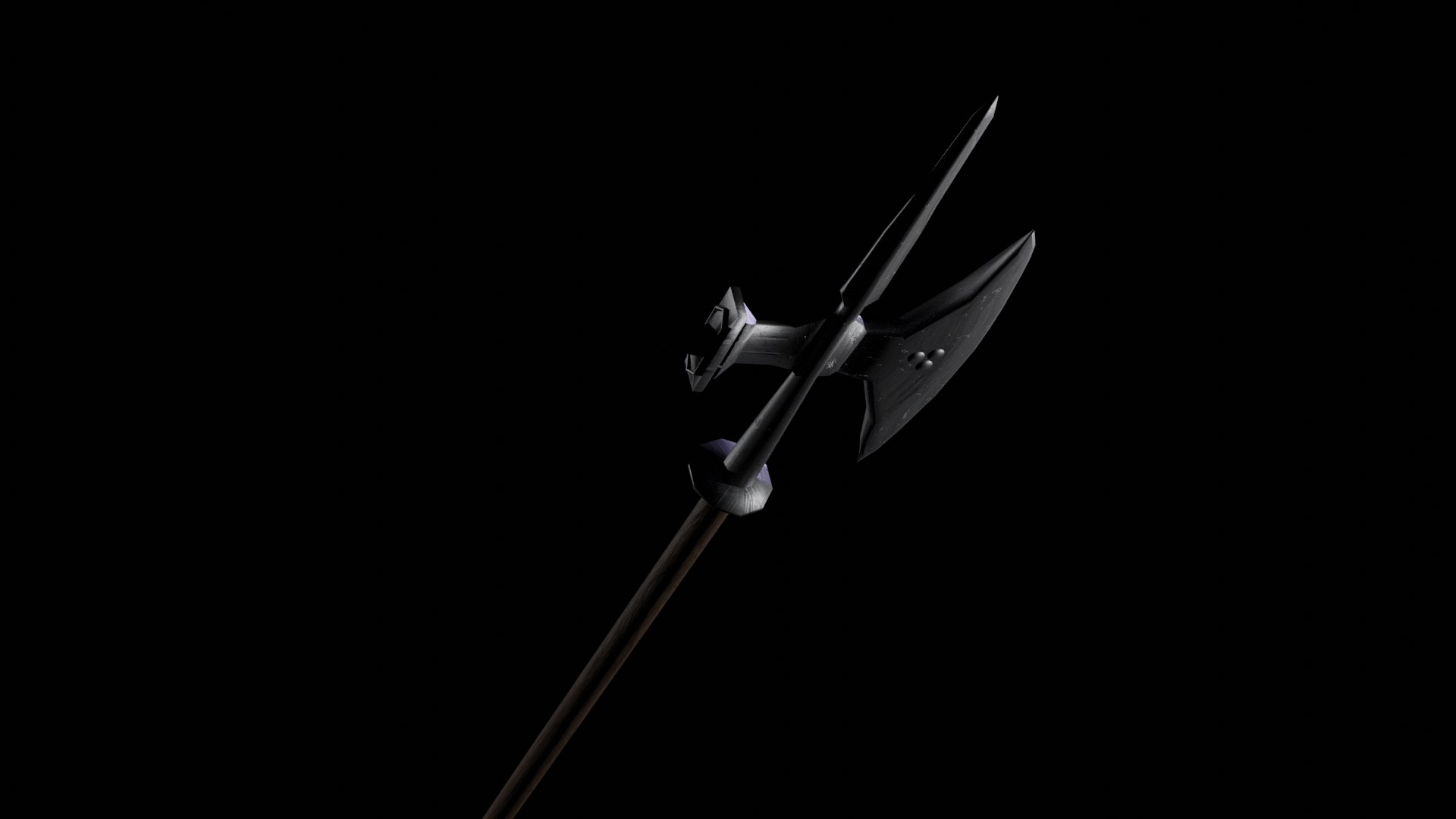 3D Poleaxe model https://p.turbosquid.com/ts-thumb/uJ/IE4kYN/pw/poleaxe5/png/1622850400/1920x1080/fit_q87/c58d7af176b827dc64fc82e7f9526312299ba909/poleaxe5.jpg