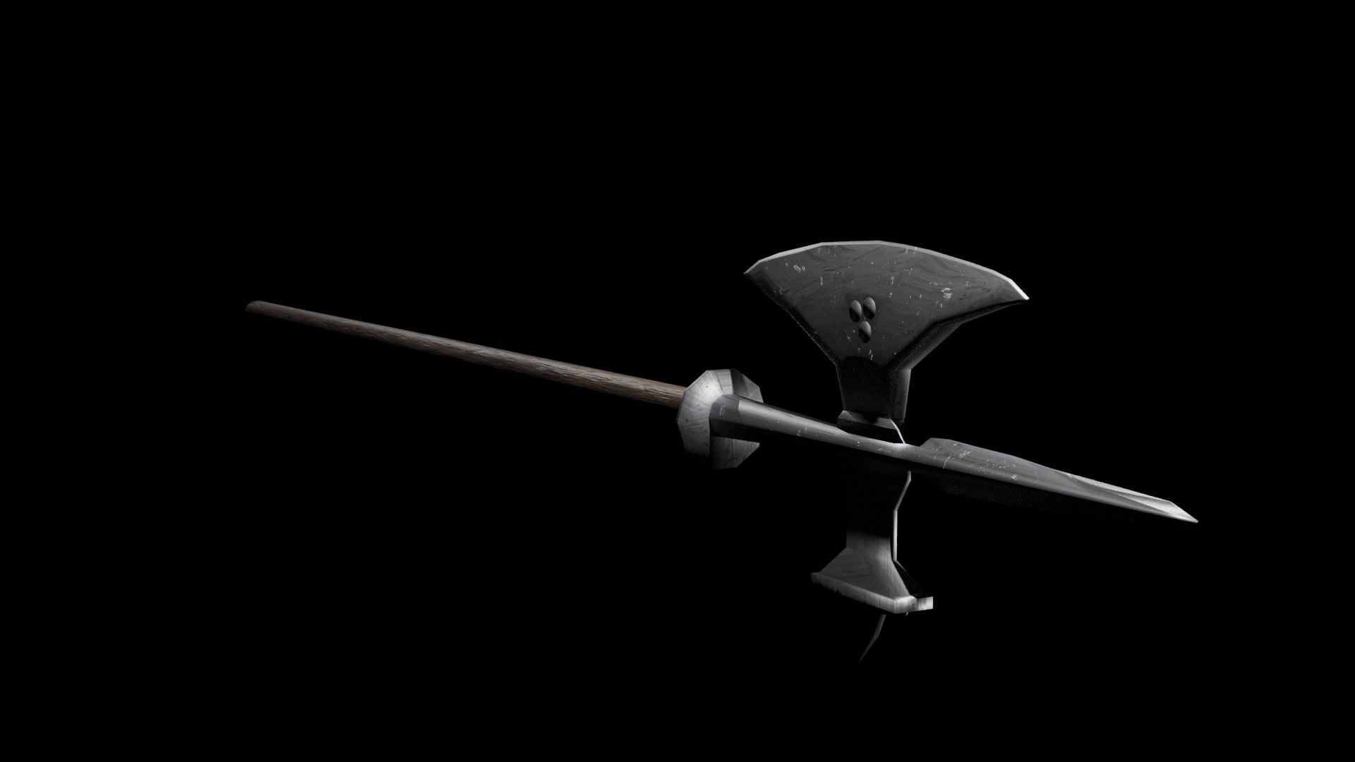 3D Poleaxe model https://p.turbosquid.com/ts-thumb/uJ/IE4kYN/xa/poleaxe2/png/1622850400/1920x1080/fit_q87/97307758ad34ba267c82c185ee9c6f5ce9263248/poleaxe2.jpg