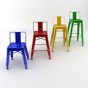 3d max metal stools