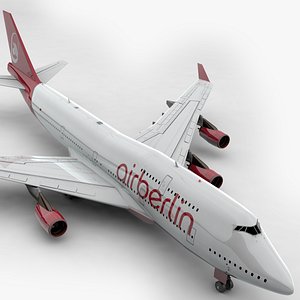 boeing 747 air berlin 3D