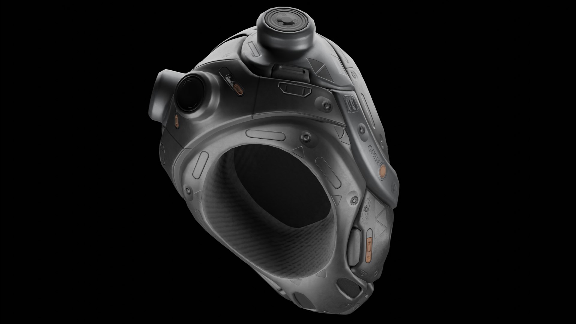 Sci-fi Helmet model https://p.turbosquid.com/ts-thumb/uJ/SY19Le/4e/h4/png/1690274116/1920x1080/fit_q87/b2b30eab1ef0f3864e7bf096542fd3002247b820/h4.jpg