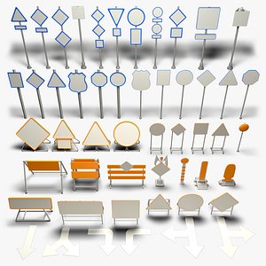 Road Signs - 51 pieces