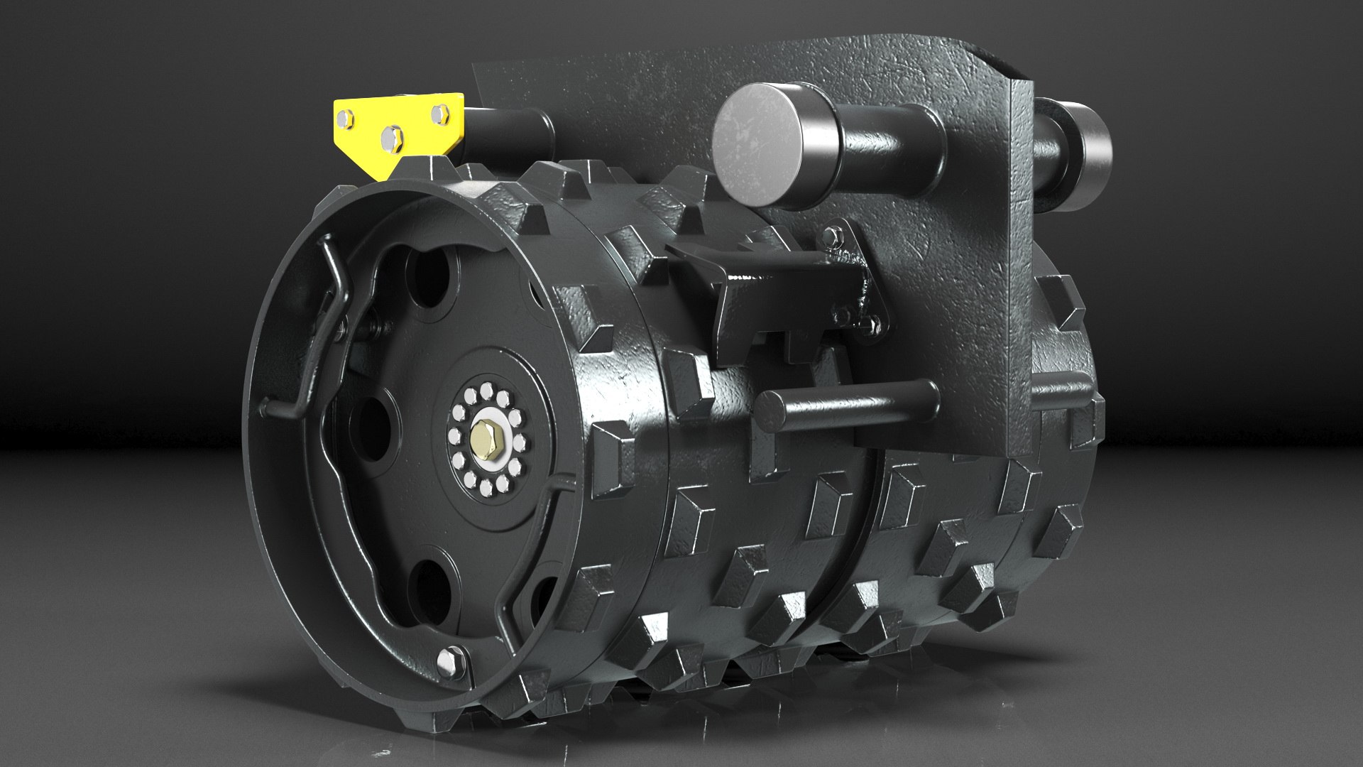 Compaction Wheel 3D model https://p.turbosquid.com/ts-thumb/uJ/dMWTBK/HL/compactionwheel3dsmodel015/jpg/1620298644/1920x1080/fit_q87/63b631369a989430f1f3c4304122822a1dc82deb/compactionwheel3dsmodel015.jpg
