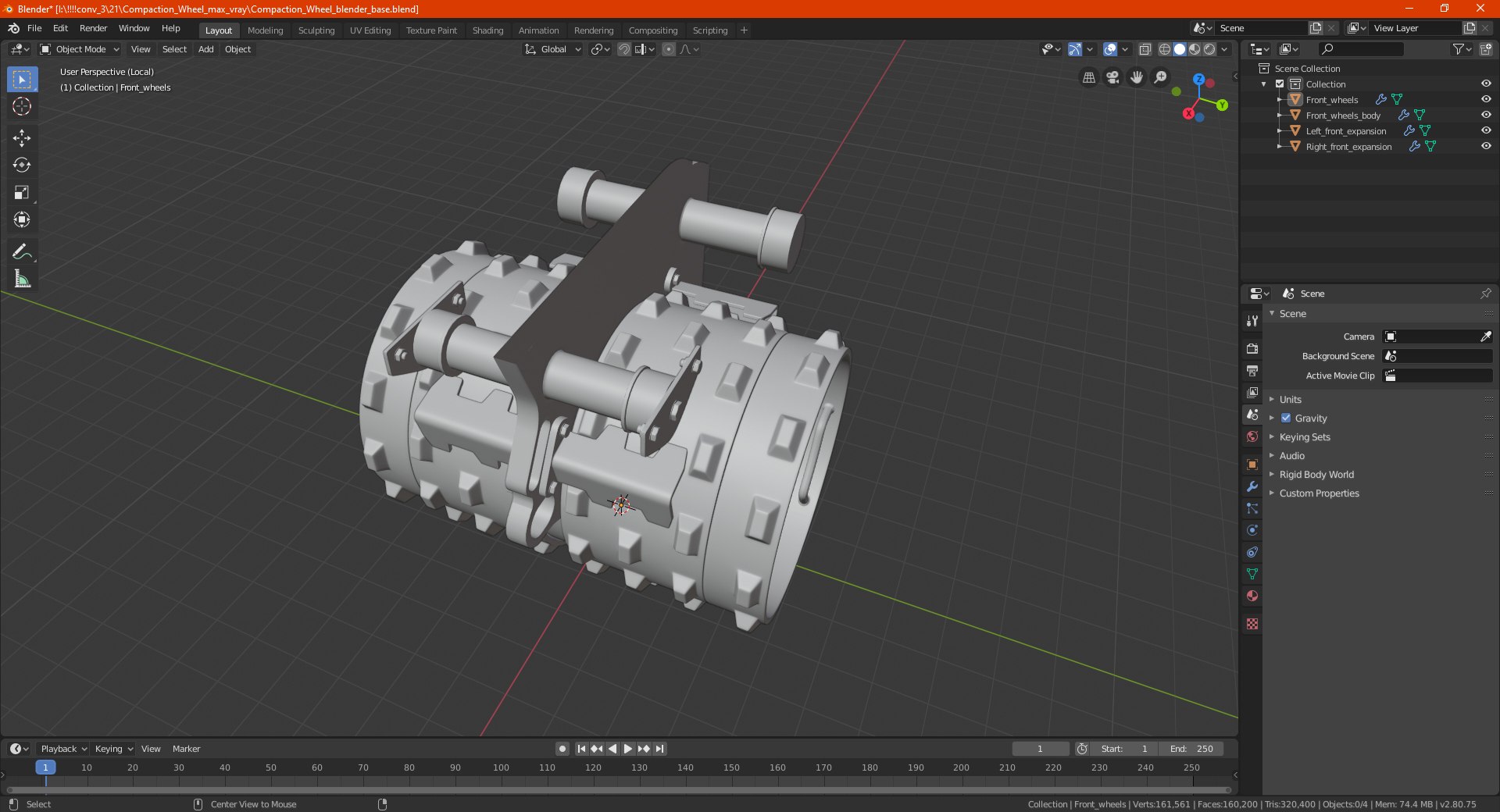 Compaction Wheel 3D model https://p.turbosquid.com/ts-thumb/uJ/dMWTBK/jM/compactionwheel3dsmodel024/jpg/1620298762/1920x1080/fit_q87/ca7eeebfb343d7ddabc658d9d52f21b58cb8f5bc/compactionwheel3dsmodel024.jpg