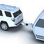 Modele Toyota 4Runner i Hobby Caravan Prestige 3D