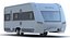 Modele Toyota 4Runner i Hobby Caravan Prestige 3D