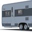 Modele Toyota 4Runner i Hobby Caravan Prestige 3D