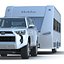 Modele Toyota 4Runner i Hobby Caravan Prestige 3D